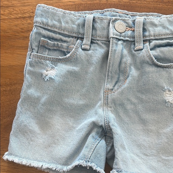 Old Navy Blue Distressed Denim Shorts - Picture 2 of 6